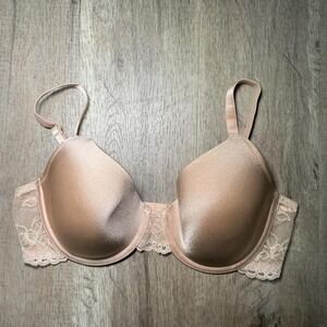 Wacoal pink lace push up bra Size 34D